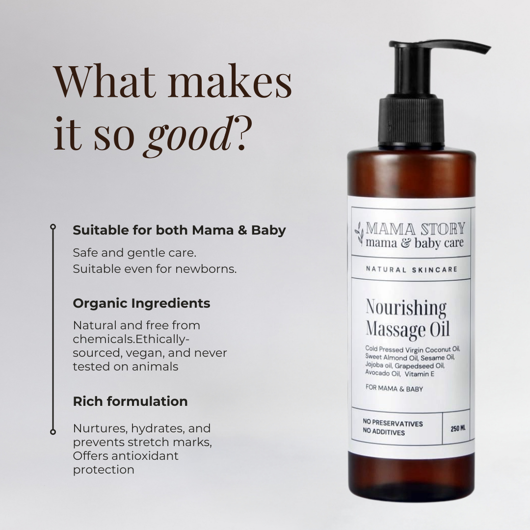 Mama Story Nourishing Body Oil for Mama & Baby 100 ml