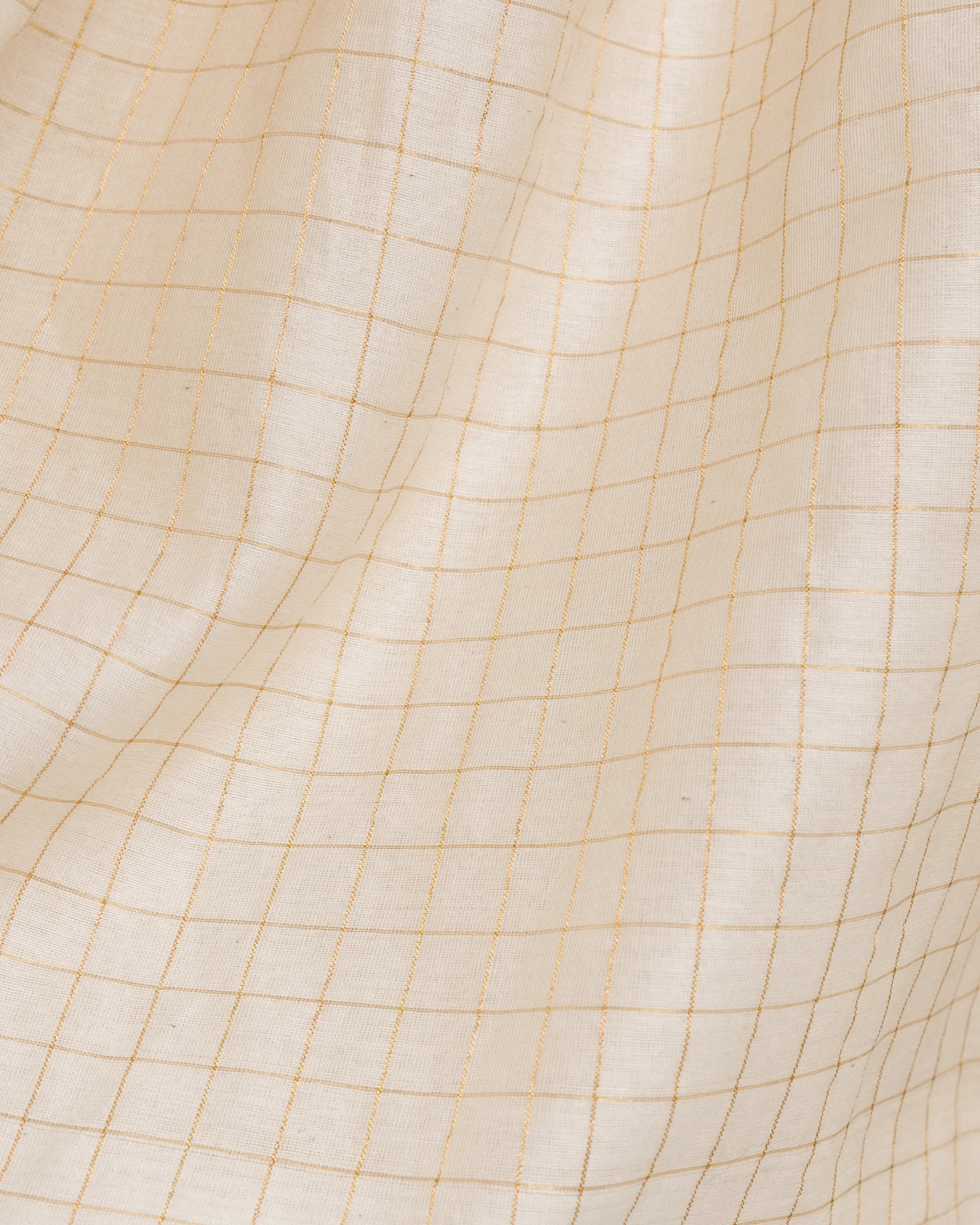 Umber & Ochre Sabrina Top in Ivory Gold Grid
