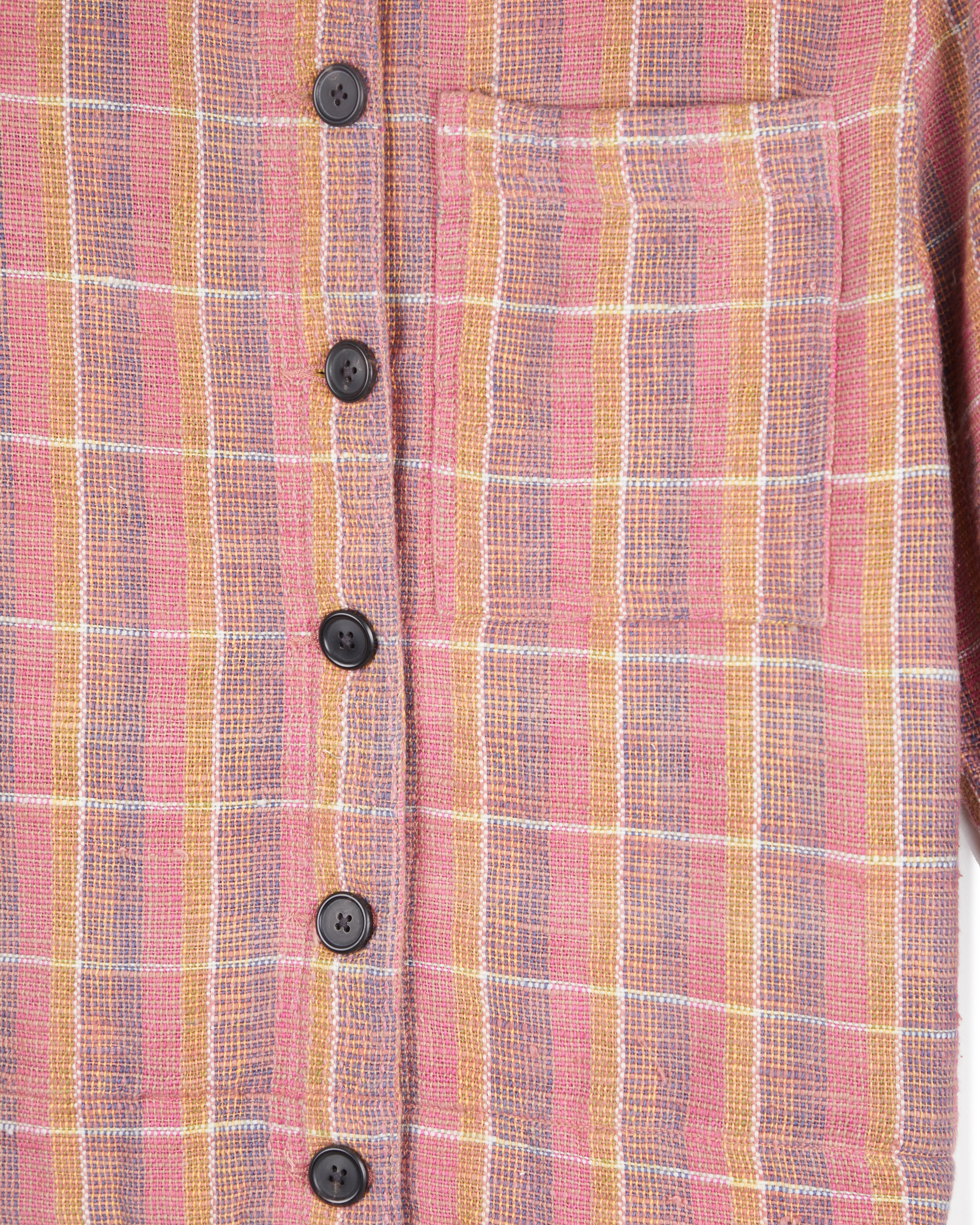 Umber & Ochre Padma Jacket in Nubby Cotton Sunset Plaid