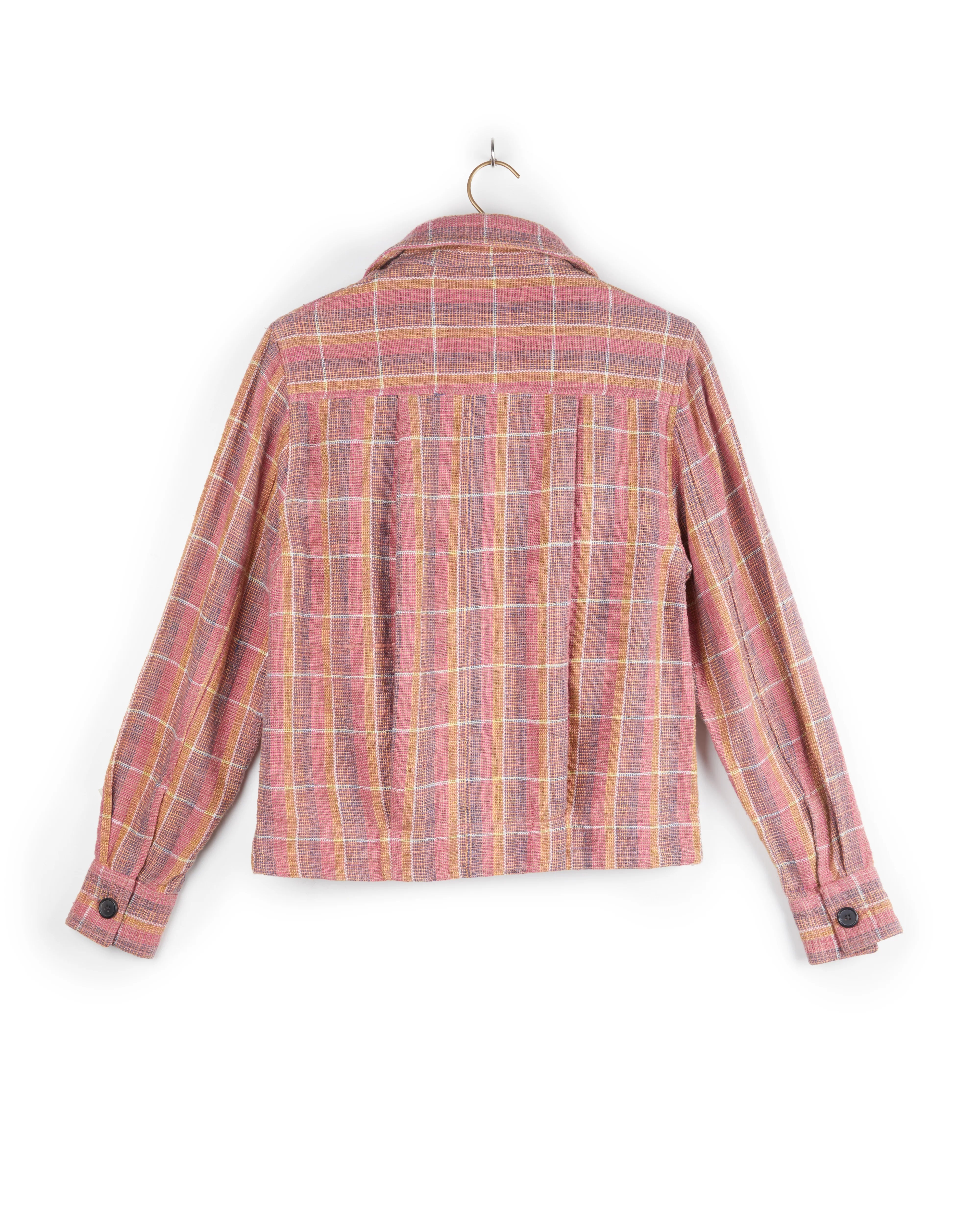 Umber & Ochre Padma Jacket in Nubby Cotton Sunset Plaid