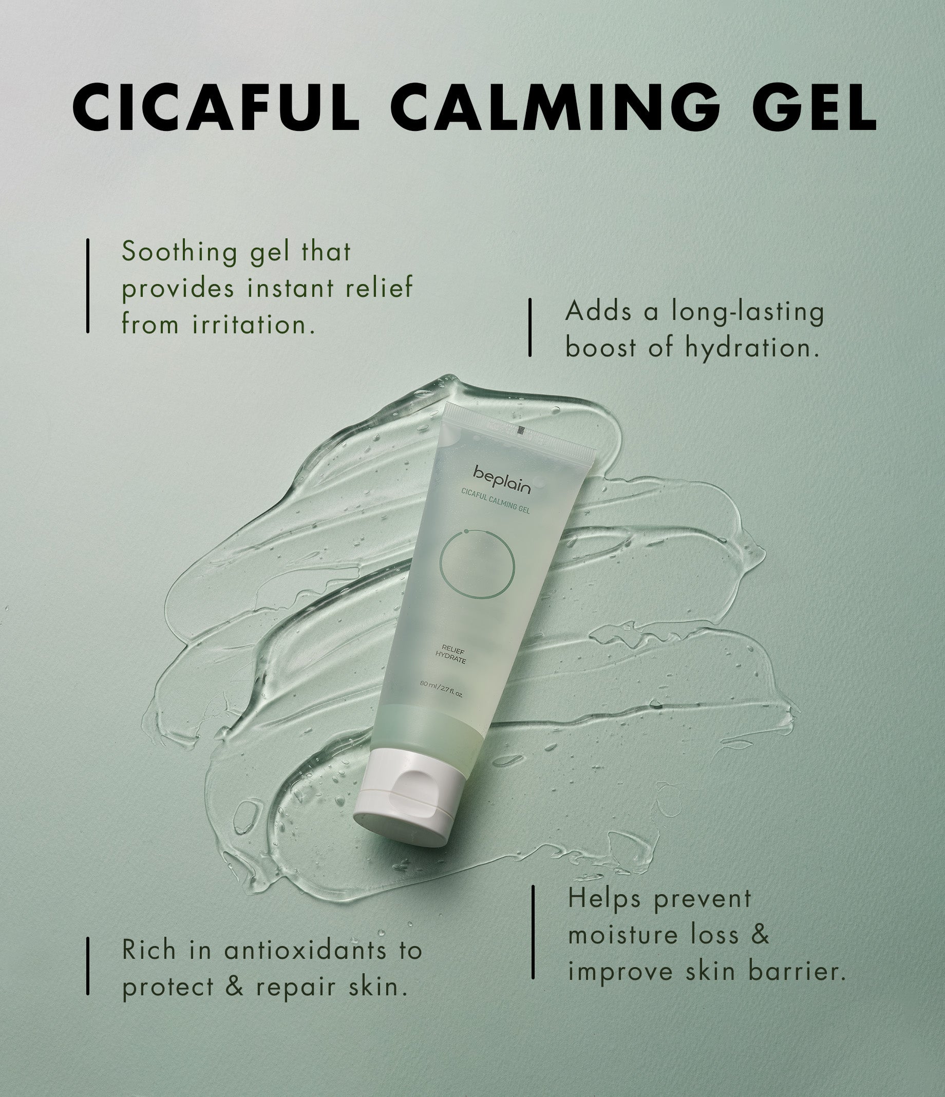 Beplain Cicaful Calming Gel (80ml)