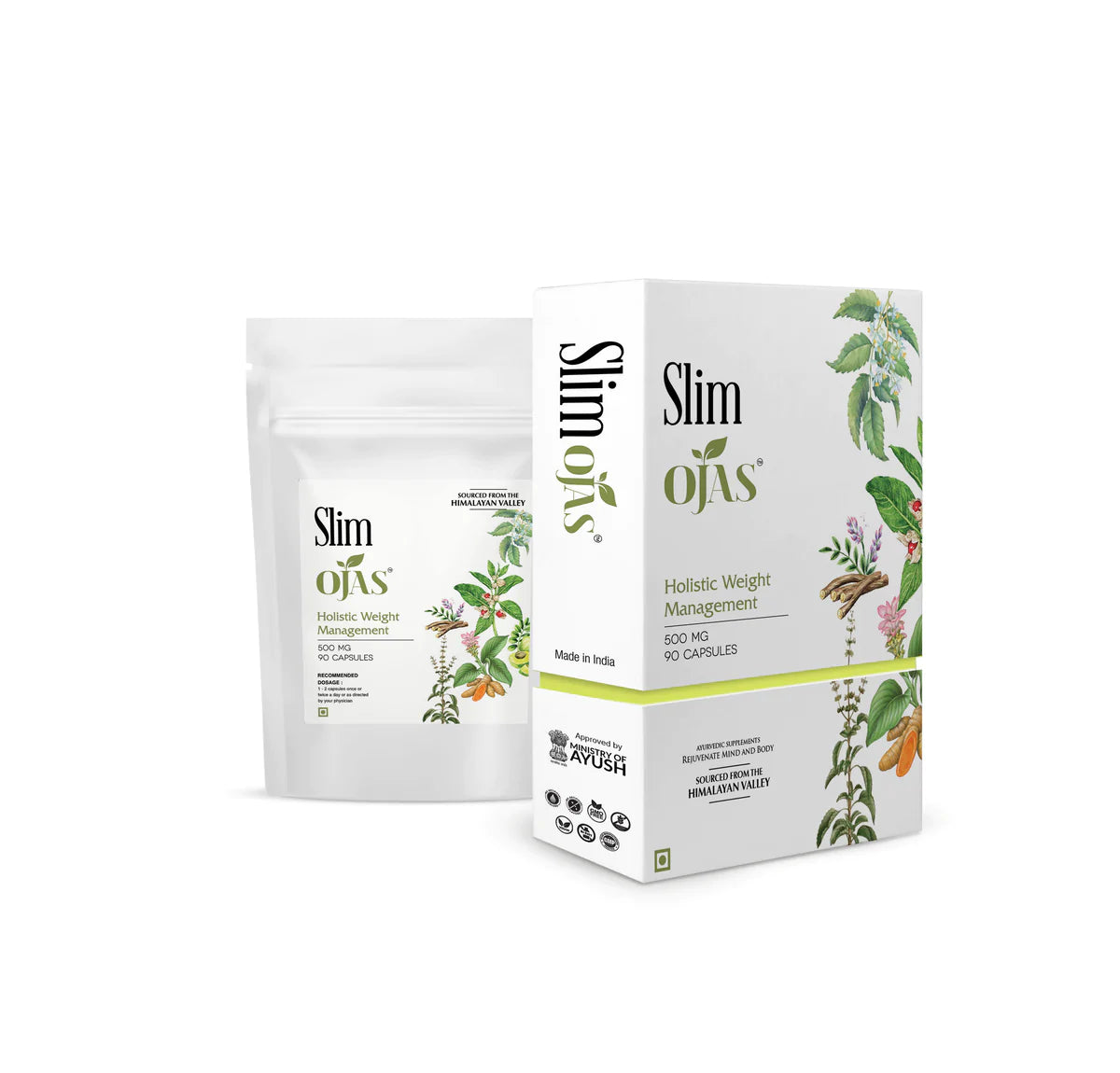 SlimOjas - Holistic Weight Management (500 mg Capsules)