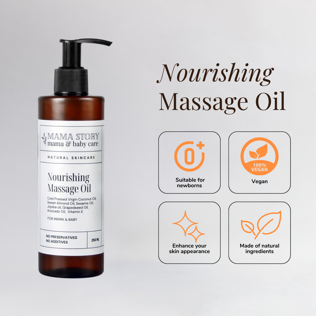 Mama Story Nourishing Body Oil for Mama & Baby 100 ml