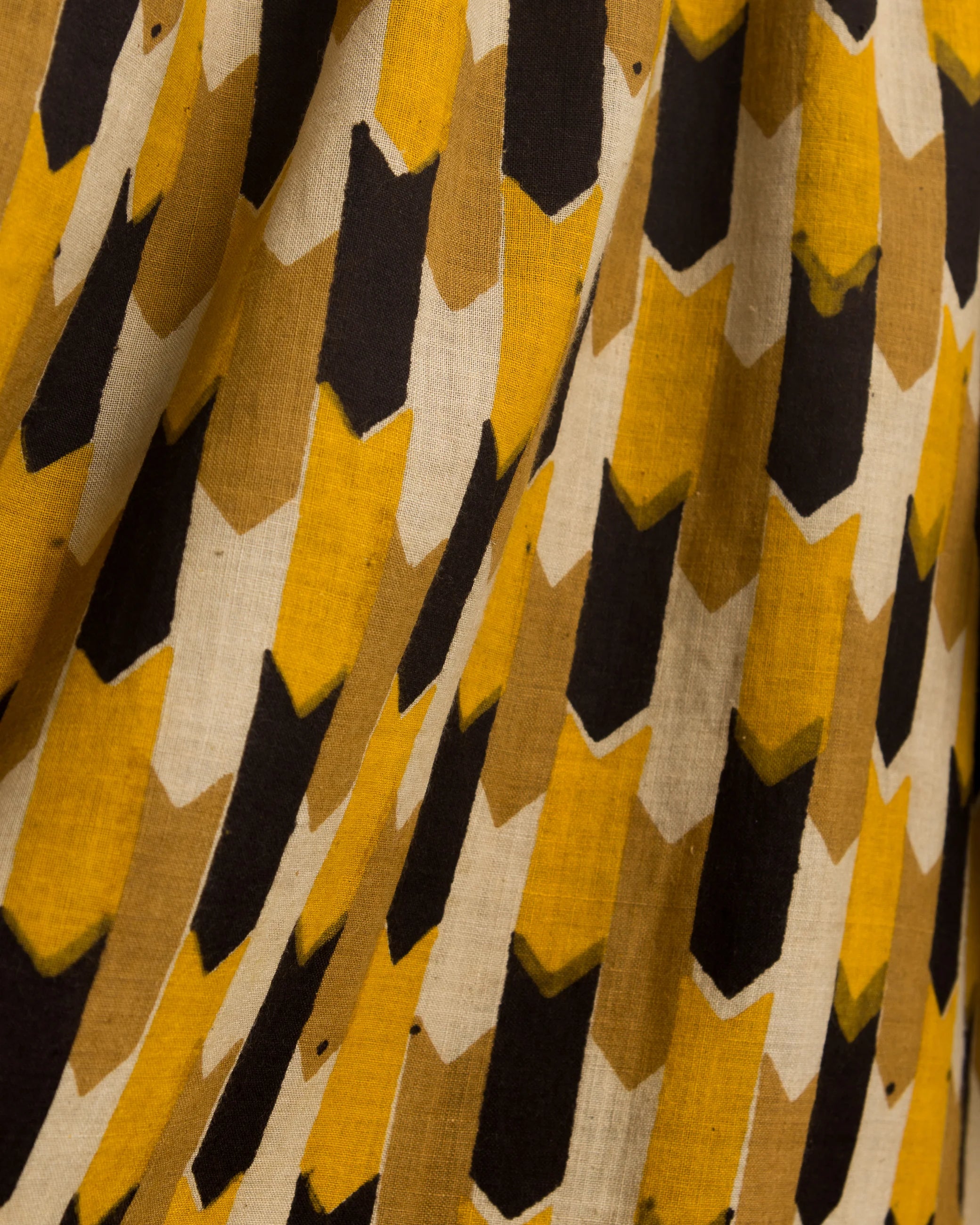 Umber & Ochre Sabrina Top in Flag Print Yellow