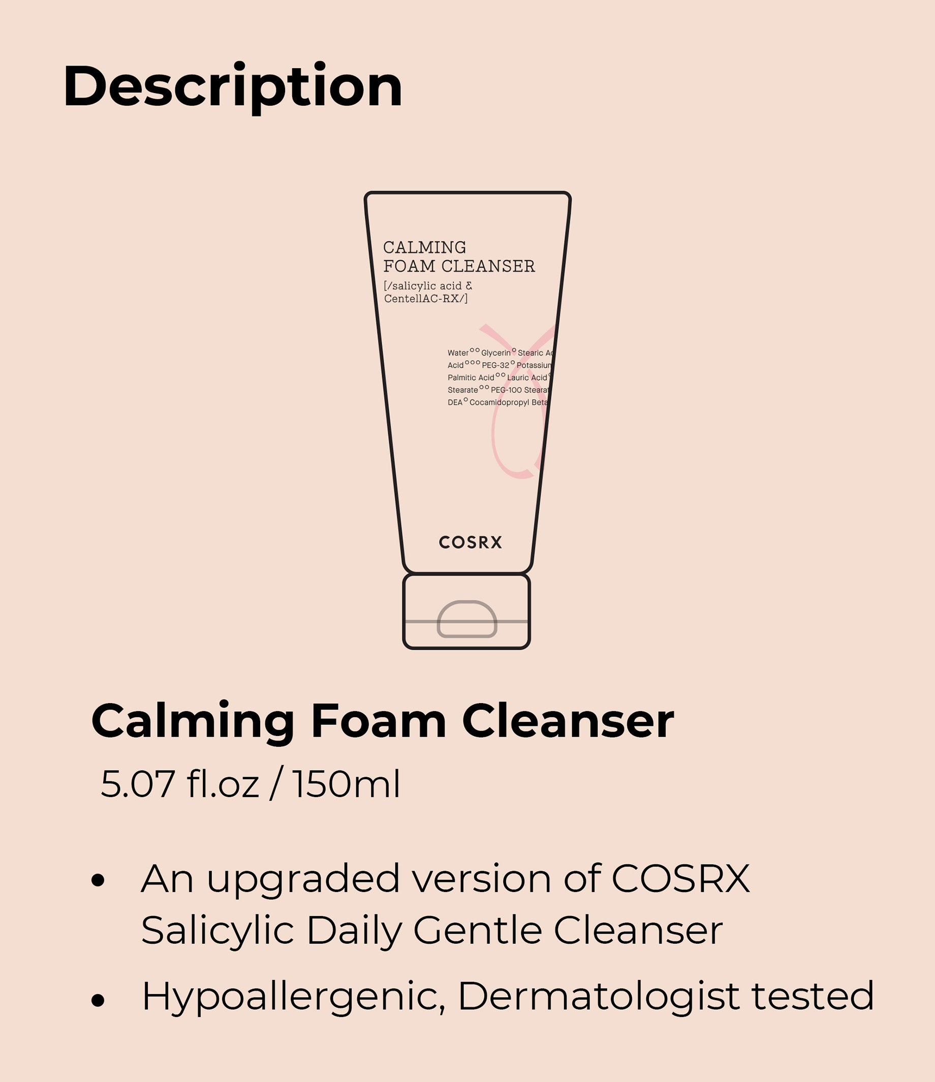 COSRX AC Collection Calming Foam Cleanser (150ml)
