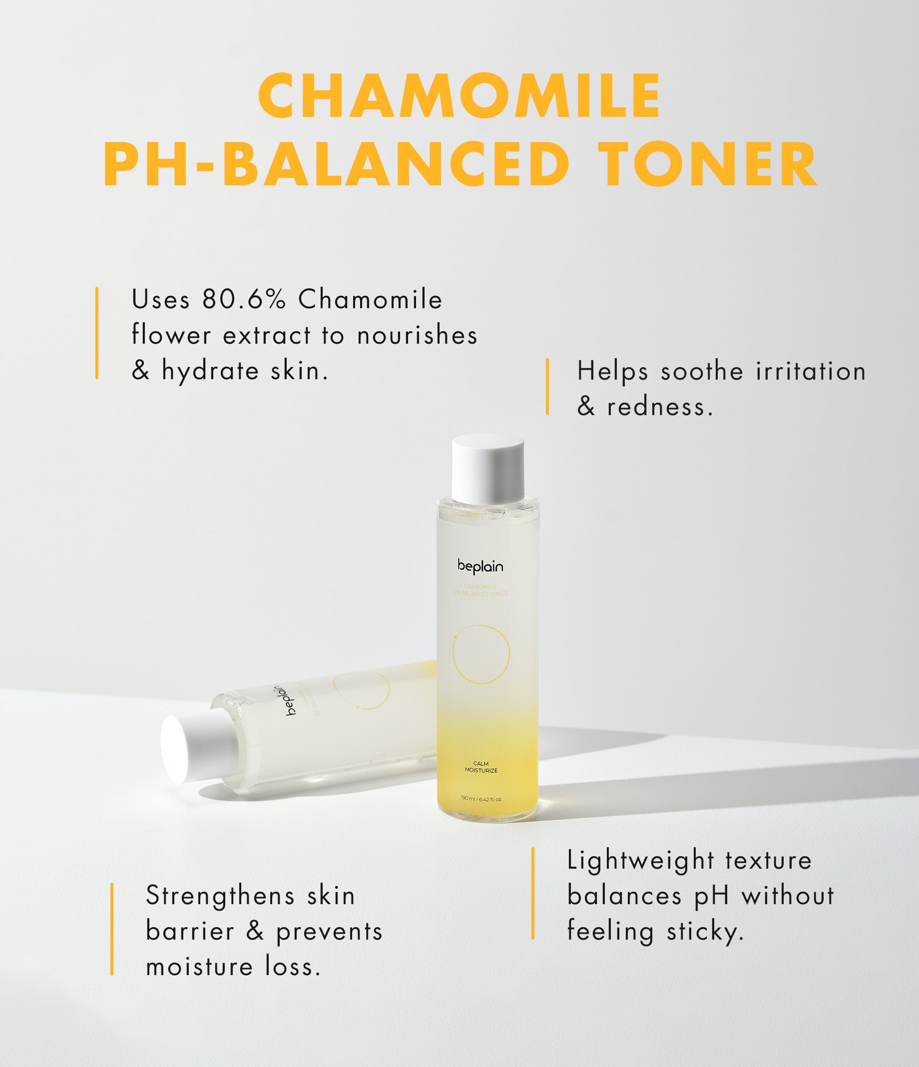 Beplain Chamomile pH-Balanced Toner (190ml)